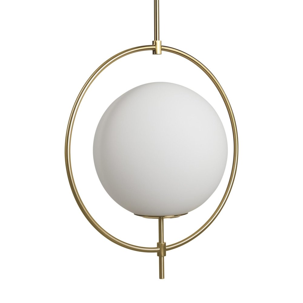 White Single Metal Dimmable Ceiling Light With White Shades