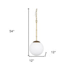 Gold And White Single Metal Dimmable Ceiling Light With White Shades
