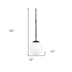 Black And White Single Metal Dimmable Ceiling Light With White Shades