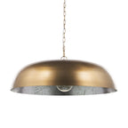 Gold Single Metal Dimmable Ceiling Light With Gold Shades