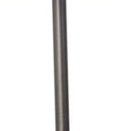 25" Gray Round Bedside Lamp With Drum Shade
