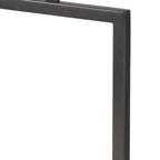 26" Gray Square Bedside Lamp With Shade