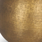 24" Gold Round Bedside Lamp With Empire Shade