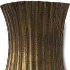 11" Gold Metal Corner Wall Light