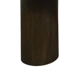 72" Dark Brown Solid Wood Double Pedestal Base Dining Table