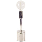 18" Silver Candlestick Lamp Base