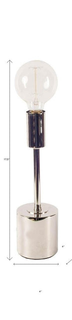 18" Silver Candlestick Lamp Base