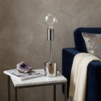 18" Silver Candlestick Lamp Base