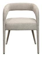 Seven Piece Dark Brown Round Solid Wood Dining Set with Six Chairs