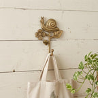 5" Gold Cast Iron Snail Wall Hook