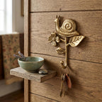 5" Gold Cast Iron Snail Wall Hook