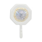 4" Pearl And White Cast Iron Sand Dollar Wall Hook