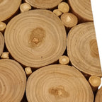 Natural Tree Stump Slice Teak Reclaimed Wood Decorative Wall Panels