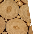 Natural Tree Stump Slice Teak Reclaimed Wood Decorative Wall Panels