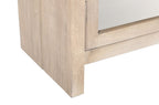 42" Ivory Solid Wood Accent Cabinet With Two Doors