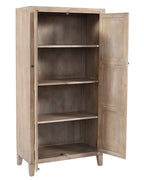 36" Ivory Solid Wood Accent Cabinet With Two Doors