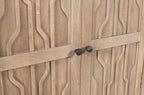 36" Ivory Solid Wood Accent Cabinet With Two Doors