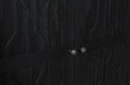 36" Graphite Solid Wood Accent Cabinet With Two Doors