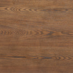 48" Brown Wood And Steel Oval Two Tier Coffee Table