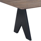 79" Espresso Solid Wood Cross Leg Base Dining Table