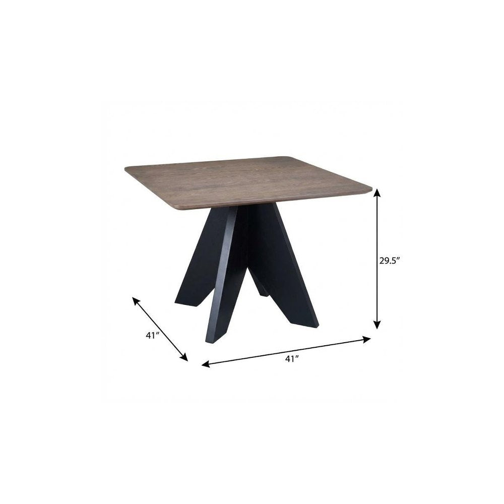 79" Espresso Solid Wood Cross Leg Base Dining Table