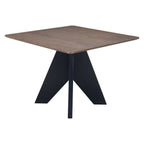 79" Espresso Solid Wood Cross Leg Base Dining Table