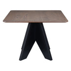 79" Espresso Solid Wood Cross Leg Base Dining Table