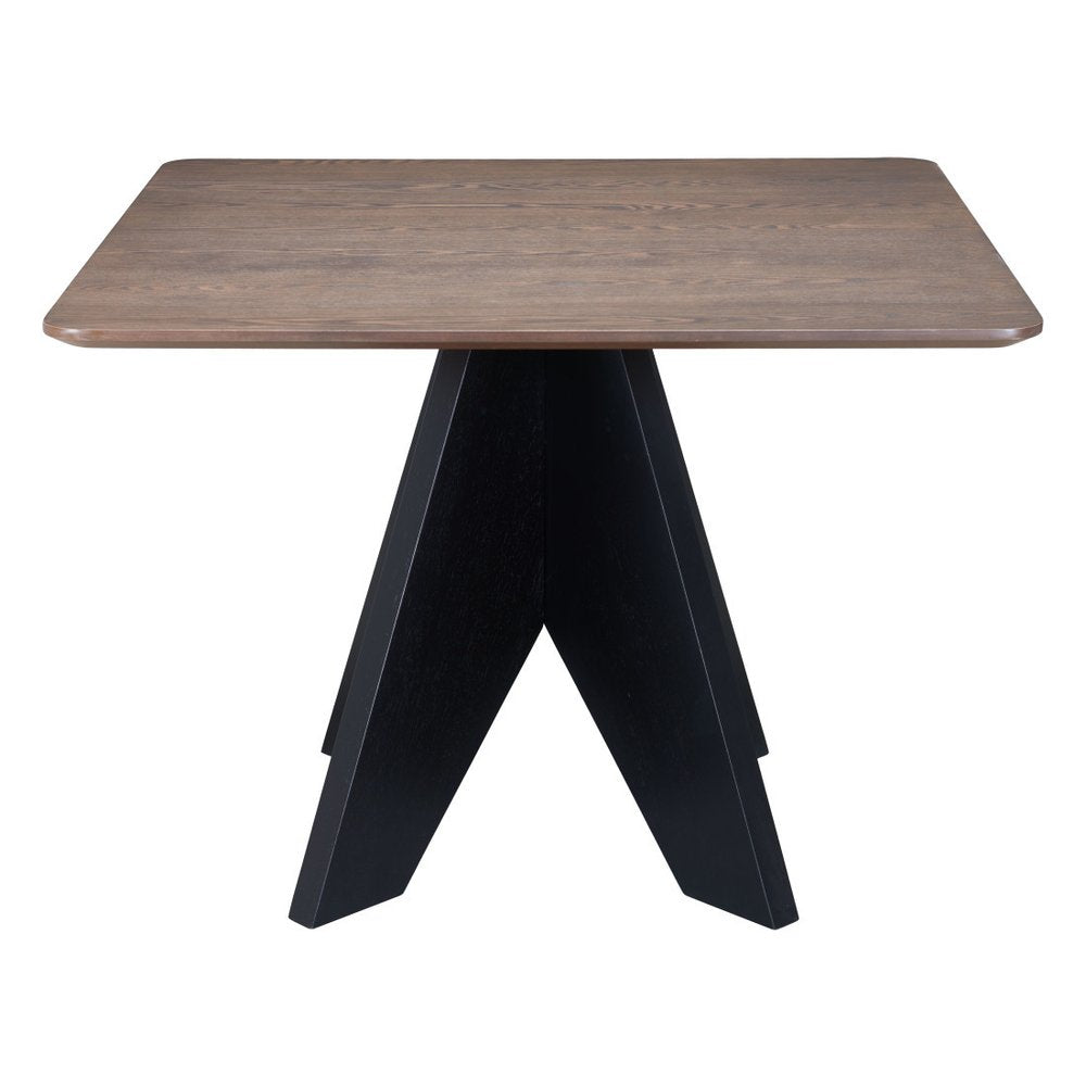79" Espresso Solid Wood Cross Leg Base Dining Table