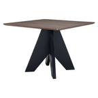 79" Espresso Solid Wood Cross Leg Base Dining Table