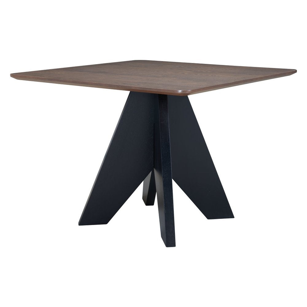79" Espresso Solid Wood Cross Leg Base Dining Table