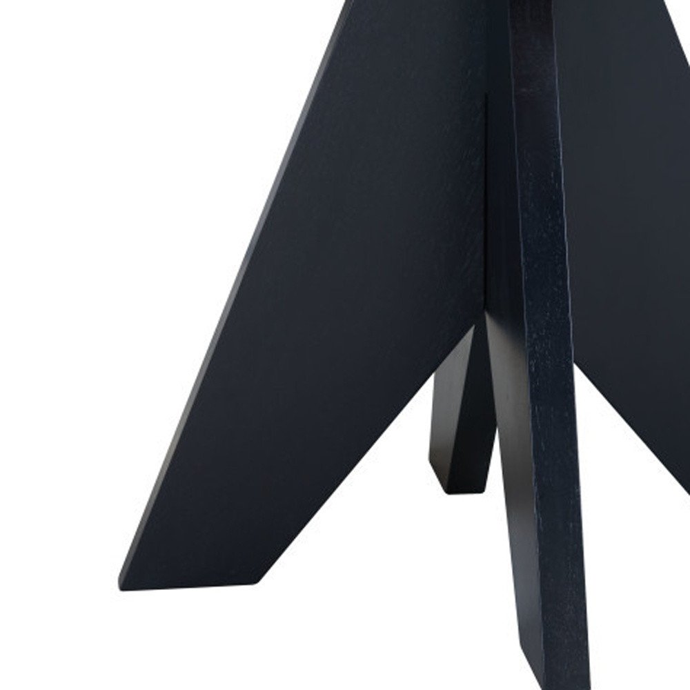 79" Espresso Solid Wood Cross Leg Base Dining Table