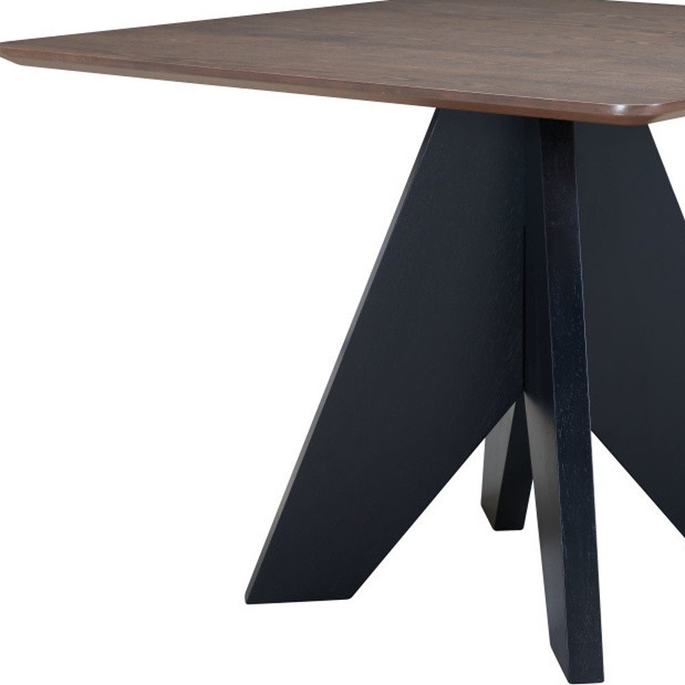 79" Espresso Solid Wood Cross Leg Base Dining Table