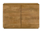 48" Tan Distressed Solid Wood Sideboard Soft Close with Two Doors