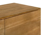 48" Tan Distressed Solid Wood Sideboard Soft Close with Two Doors