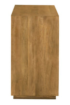 48" Tan Distressed Solid Wood Sideboard Soft Close with Two Doors