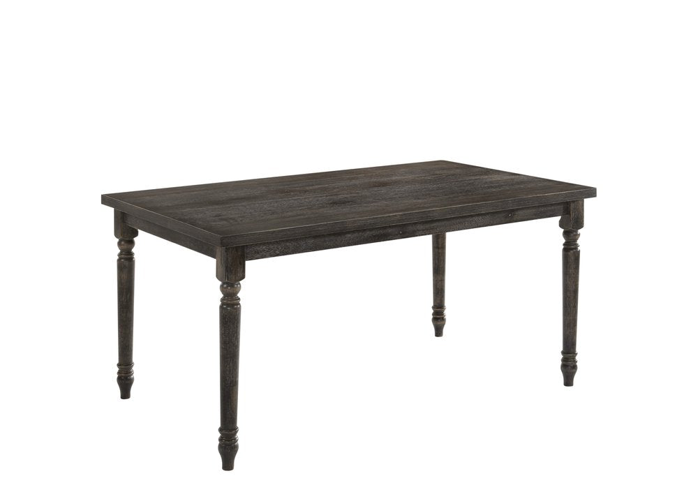 60" Gray Wood Dining Table
