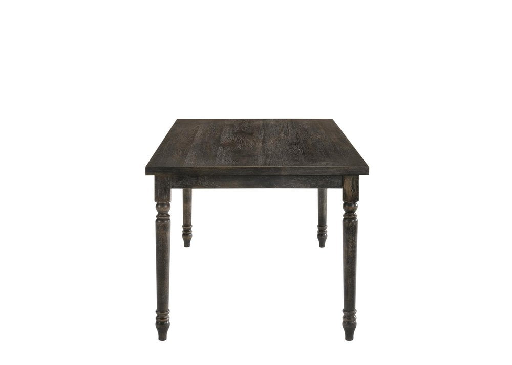 60" Gray Wood Dining Table