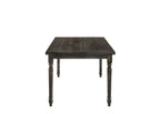 60" Gray Wood Dining Table