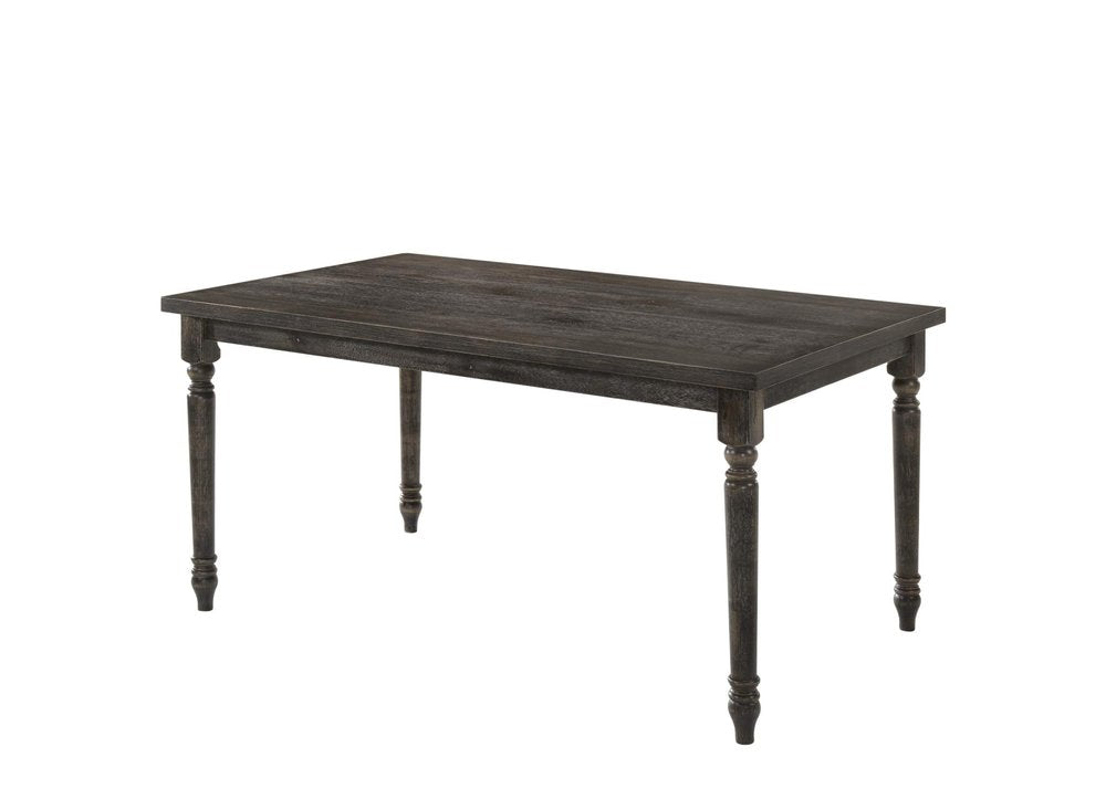 60" Gray Wood Dining Table