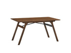 59" Walnut Wood Dining Table