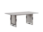 72" Natural Wood Double Pedestal Base Dining Table