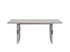 72" Natural Wood Double Pedestal Base Dining Table