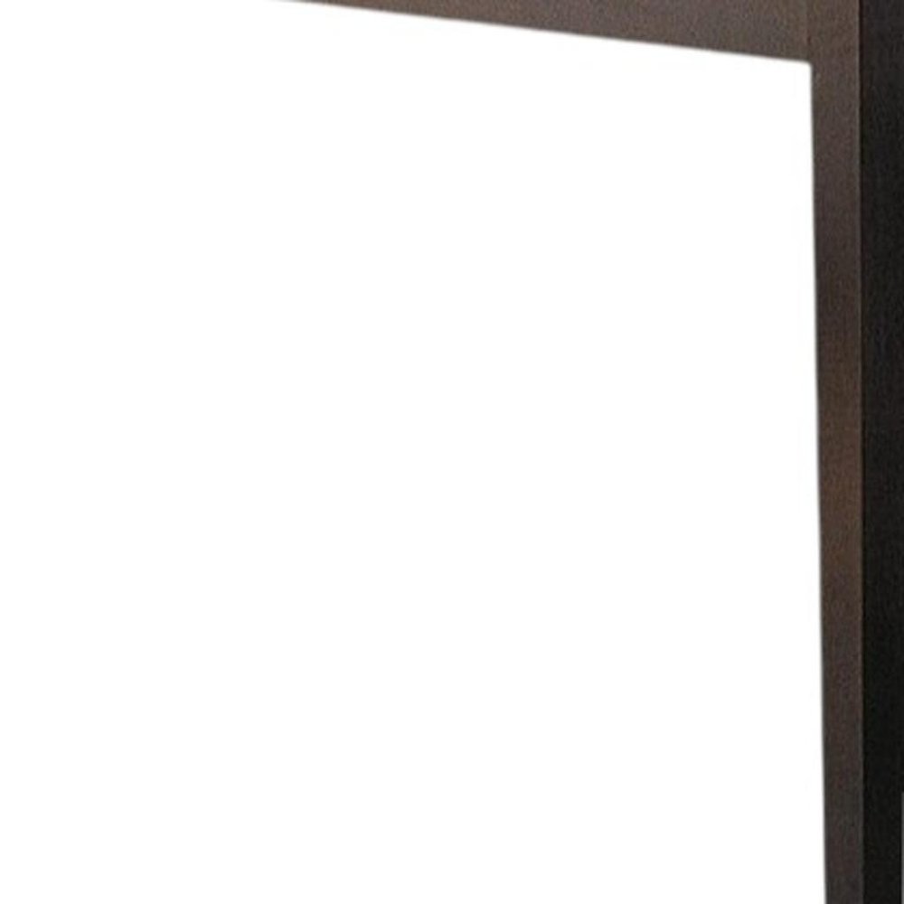 48" Espresso Wood Dining Table