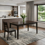 48" Espresso Wood Dining Table