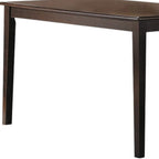 48" Espresso Wood Dining Table