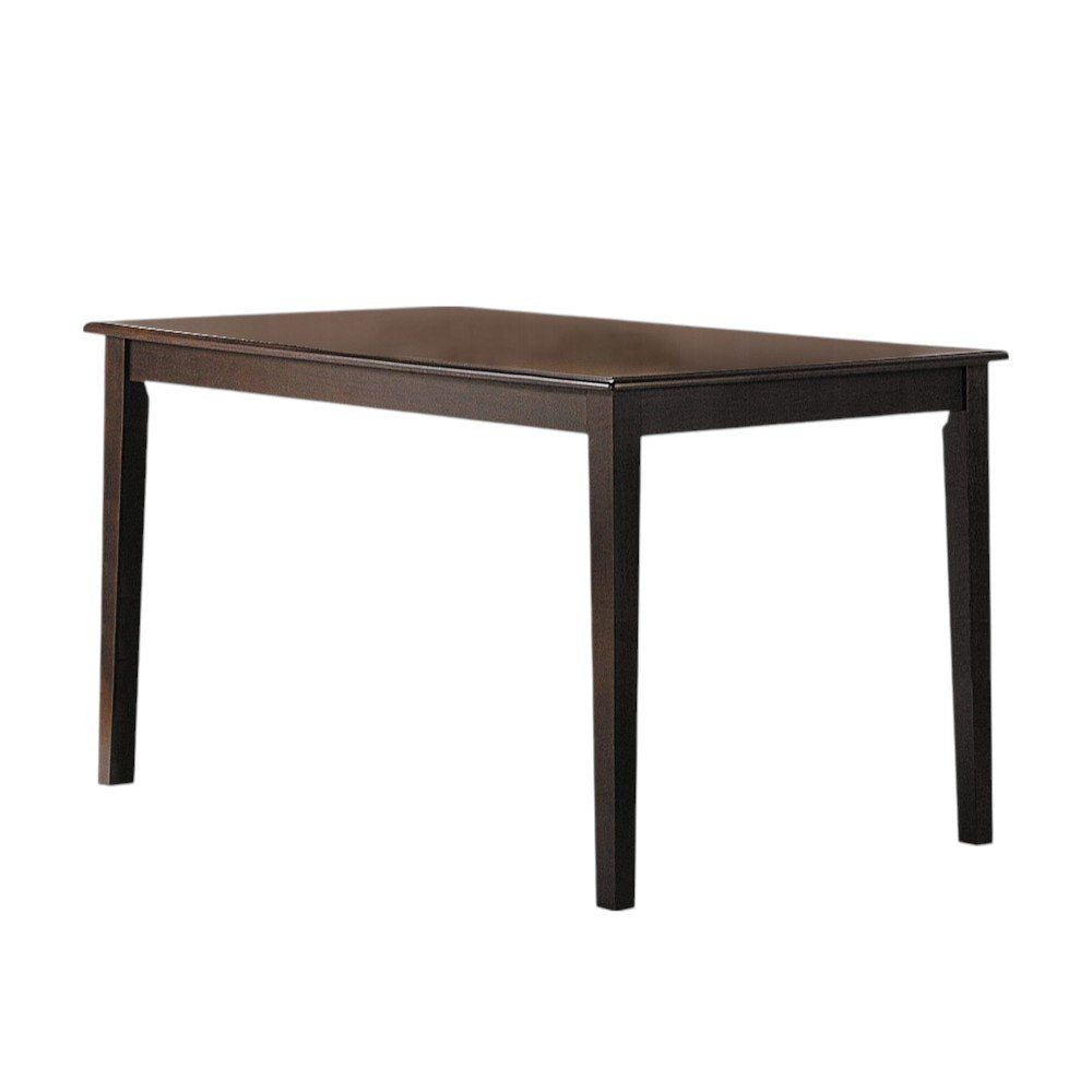 48" Espresso Wood Dining Table