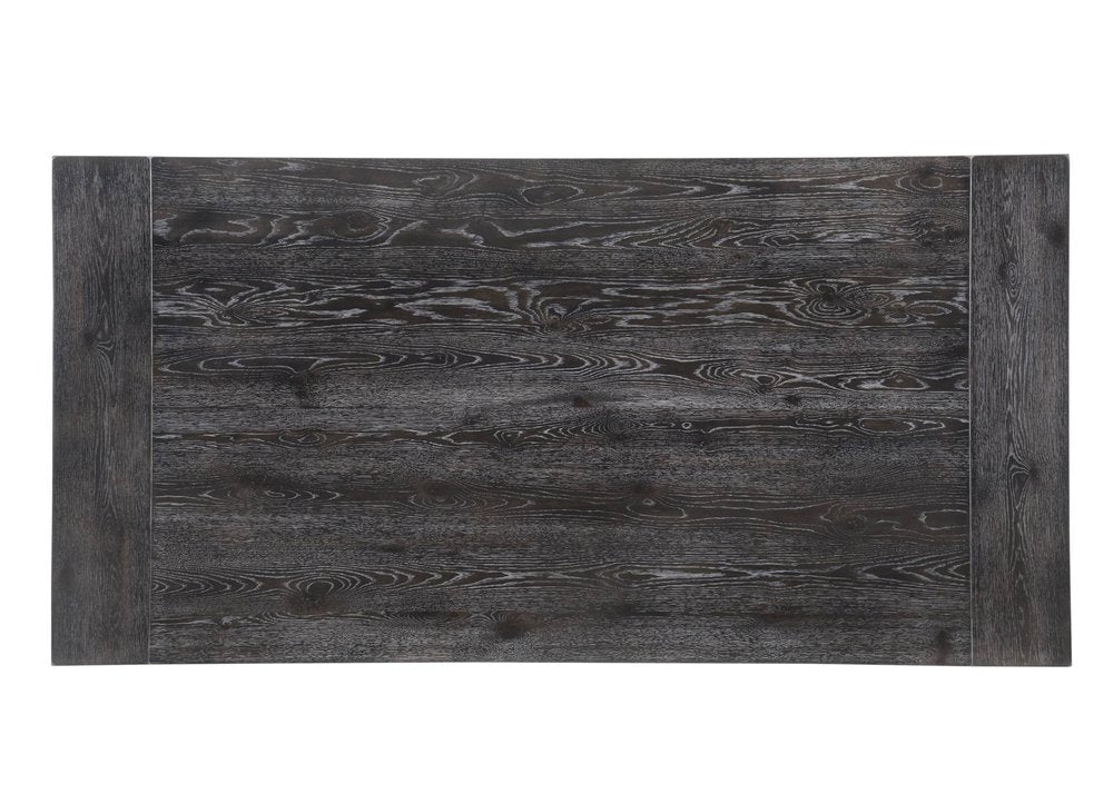 84" Brown Solid Wood Trestle Base Dining Table