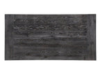 84" Brown Solid Wood Trestle Base Dining Table