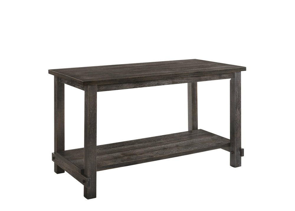 60" Gray Wood Dining Table