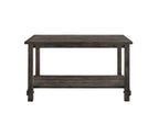 60" Gray Wood Dining Table